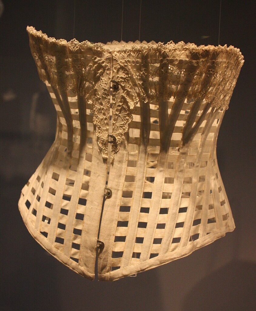 a whalebone and cotton corset